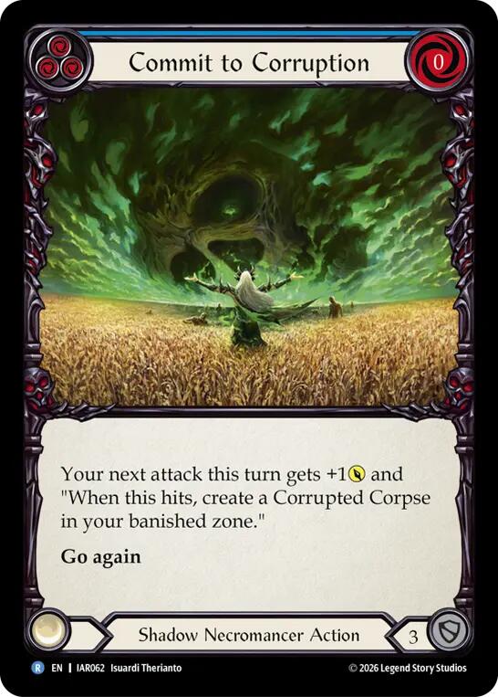 Commit to Corruption (Blue) [IAR062] (Usurp the Shadow Throne) | Card Citadel