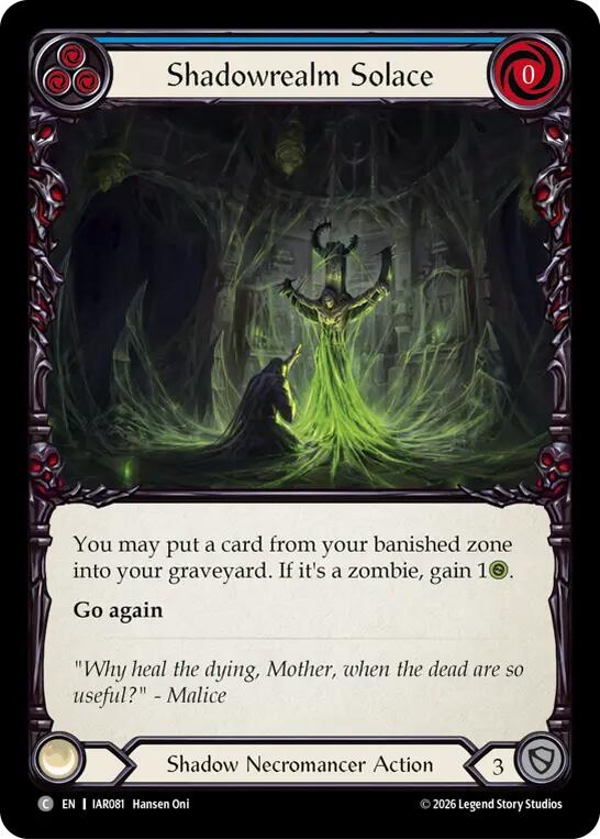 Shadowrealm Solace [IAR081] (Usurp the Shadow Throne)  Rainbow Foil | Card Citadel