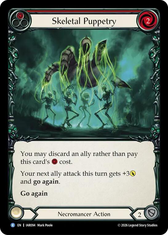 Skeletal Puppetry (Red) [IAR094] (Usurp the Shadow Throne) | Card Citadel