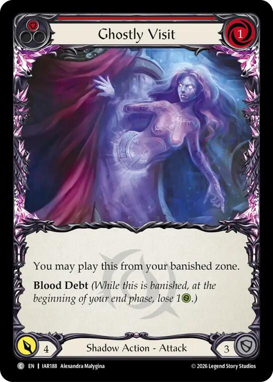 Ghostly Visit (Red) [IAR188] (Usurp the Shadow Throne) | Card Citadel