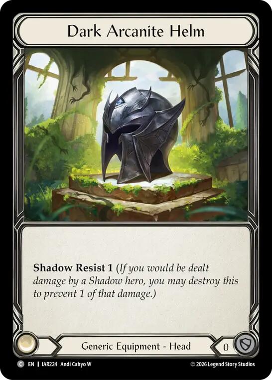 Dark Arcanite Helm [IAR224] (Usurp the Shadow Throne) | Card Citadel