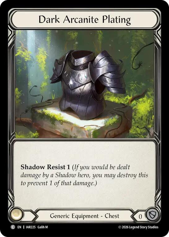 Dark Arcanite Plating [IAR225] (Usurp the Shadow Throne)  Cold Foil | Card Citadel