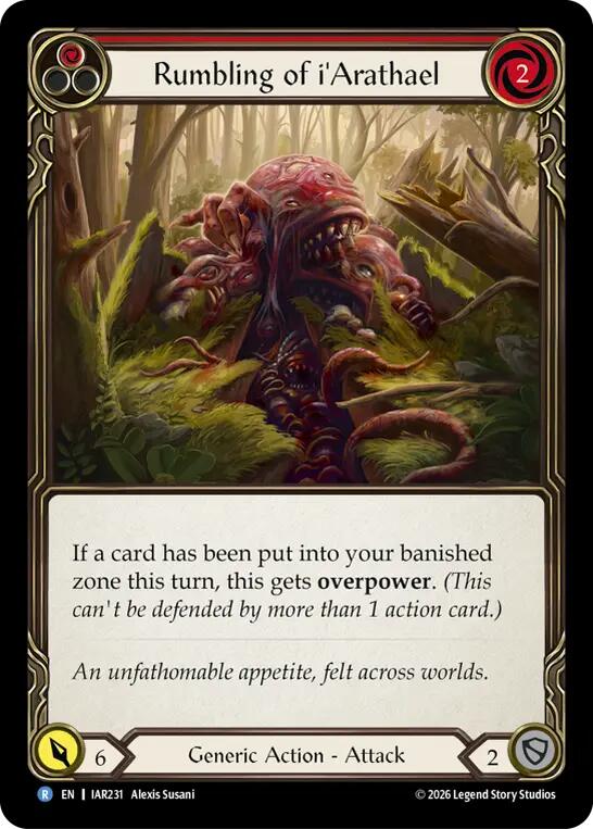 Rumbling of i'Arathael [IAR231] (Usurp the Shadow Throne)  Rainbow Foil | Card Citadel