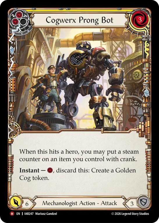 Cogwerx Prong Bot [IAR247] (Usurp the Shadow Throne)  Rainbow Foil | Card Citadel