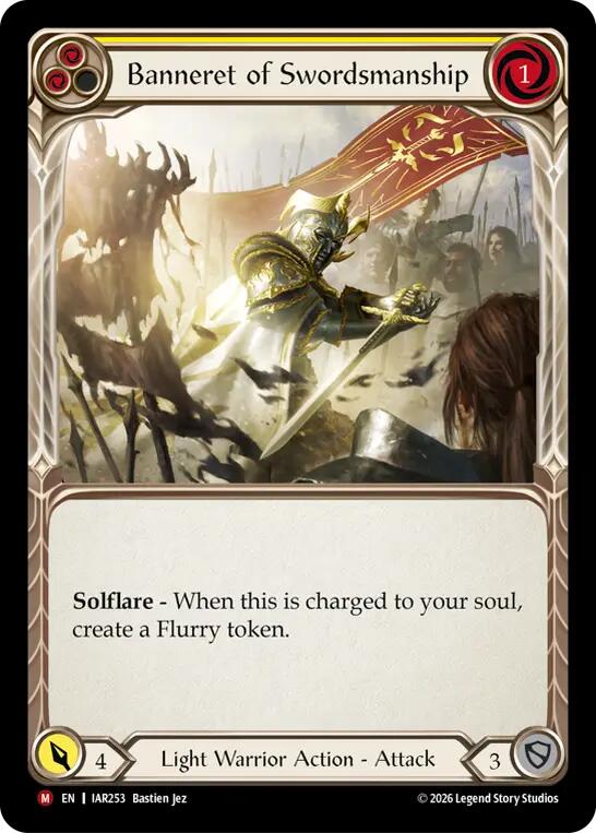 Banneret of Swordsmanship [IAR253] (Usurp the Shadow Throne)  Rainbow Foil | Card Citadel
