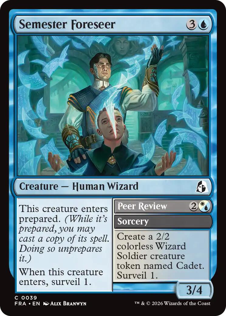 Semester Foreseer [Reality Fracture] | Card Citadel
