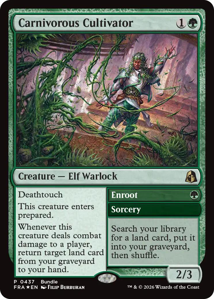 Carnivorous Cultivator (Bundle) [Reality Fracture Promos] | Card Citadel