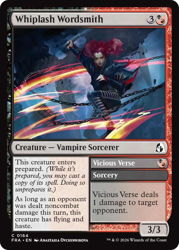 Whiplash Wordsmith [Reality Fracture] | Card Citadel