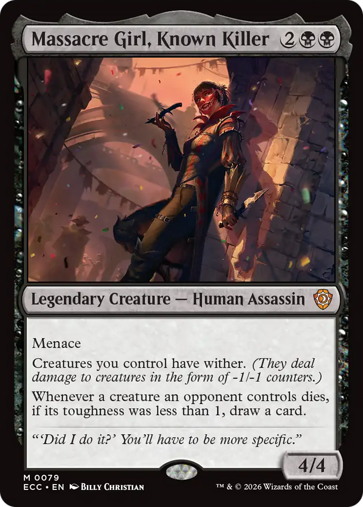 Massacre Girl, Known Killer [Lorwyn Eclipsed Commander] | Card Citadel