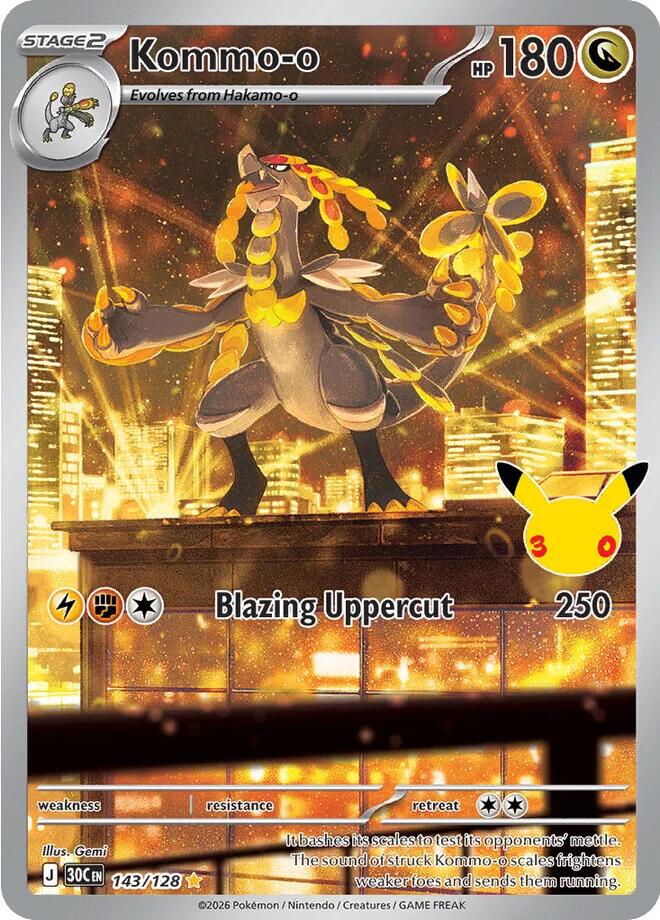 Kommo-o (143/128) [Mega Evolution: 30th Celebration] | Card Citadel