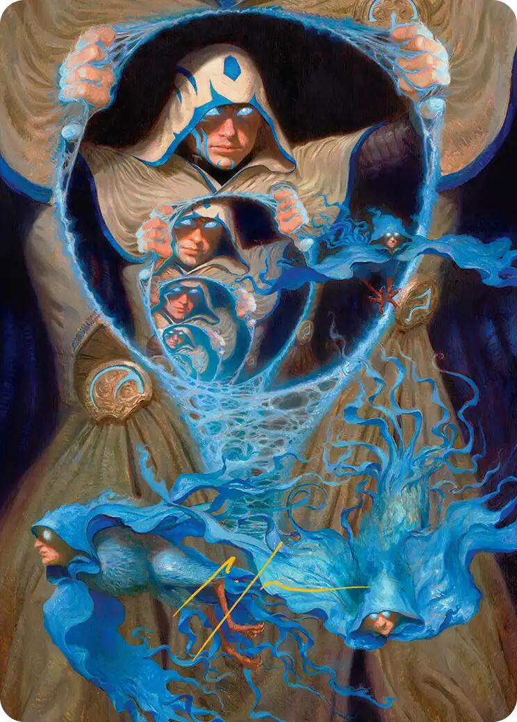 The Theorist, Jace Beleren Art Card (Gold-Stamped Signature) [Reality Fracture Art Series] | Card Citadel