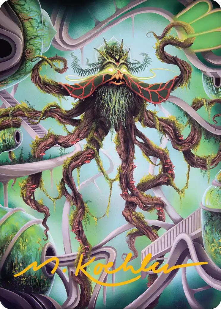 Verdant Kraken Art Card (Gold-Stamped Signature) [Reality Fracture Art Series] | Card Citadel