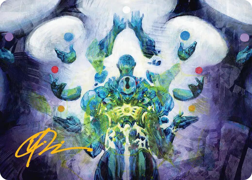 Avatar of Burgeoning Echoes Art Card (Gold-Stamped Signature) [Reality Fracture Art Series] | Card Citadel