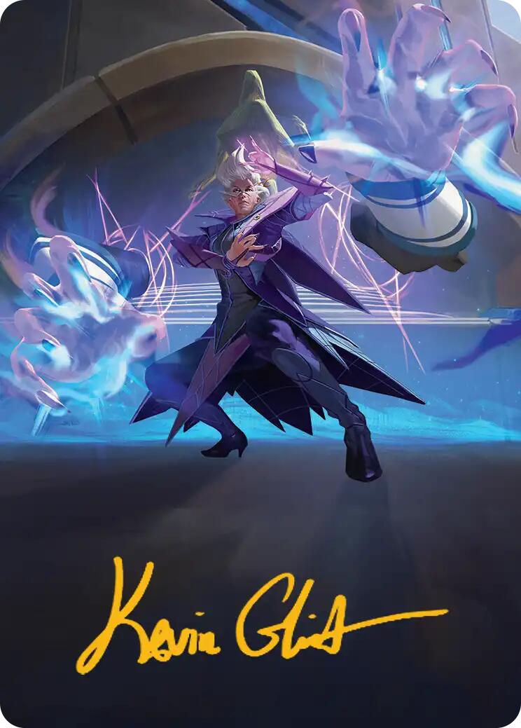 Null Summoner Art Card (Gold-Stamped Signature) [Reality Fracture Art Series] | Card Citadel