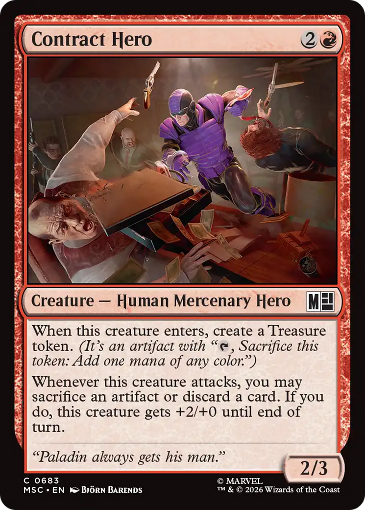 Contract Hero [Marvel Super Heroes Commander] | Card Citadel