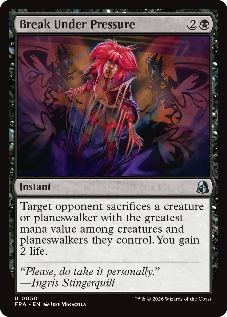 Break Under Pressure [Reality Fracture] | Card Citadel