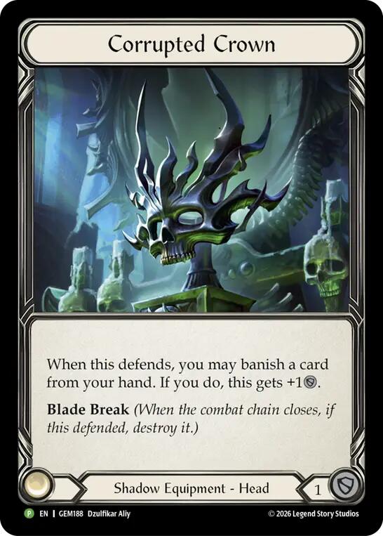 Corrupted Crown [GEM188] (GEM Pack 6)  Cold Foil | Card Citadel