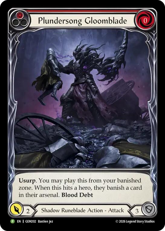 Plundersong Gloomblade [GEM202] (GEM Pack 6) | Card Citadel