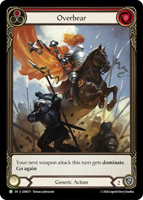 Overbear [GEM217] (GEM Pack 6)  Rainbow Foil | Card Citadel