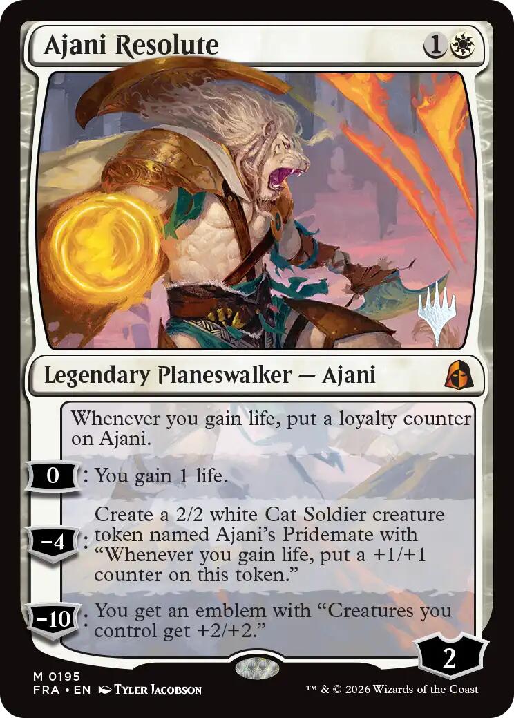 Ajani Resolute [Reality Fracture Promos] | Card Citadel