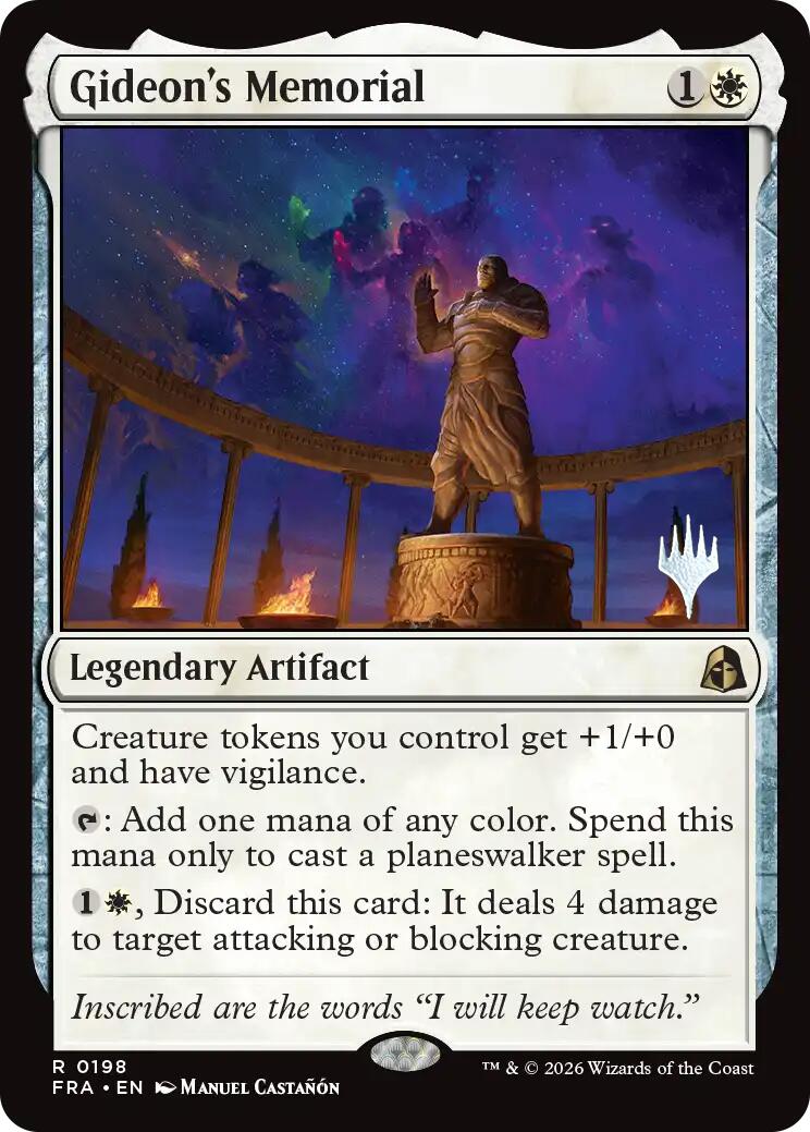 Gideon's Memorial [Reality Fracture Promos] | Card Citadel