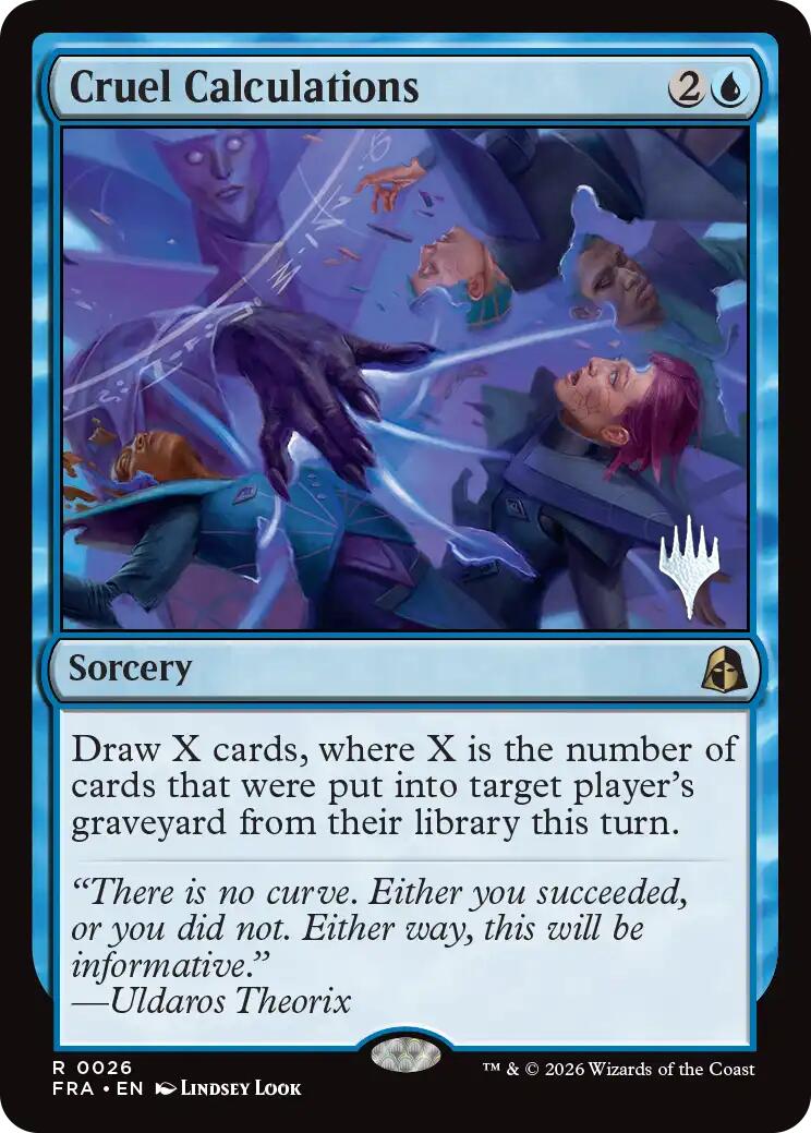Cruel Calculations [Reality Fracture Promos] | Card Citadel
