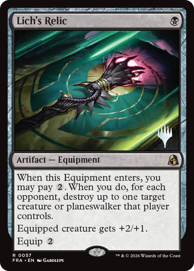 Lich's Relic [Reality Fracture Promos] | Card Citadel