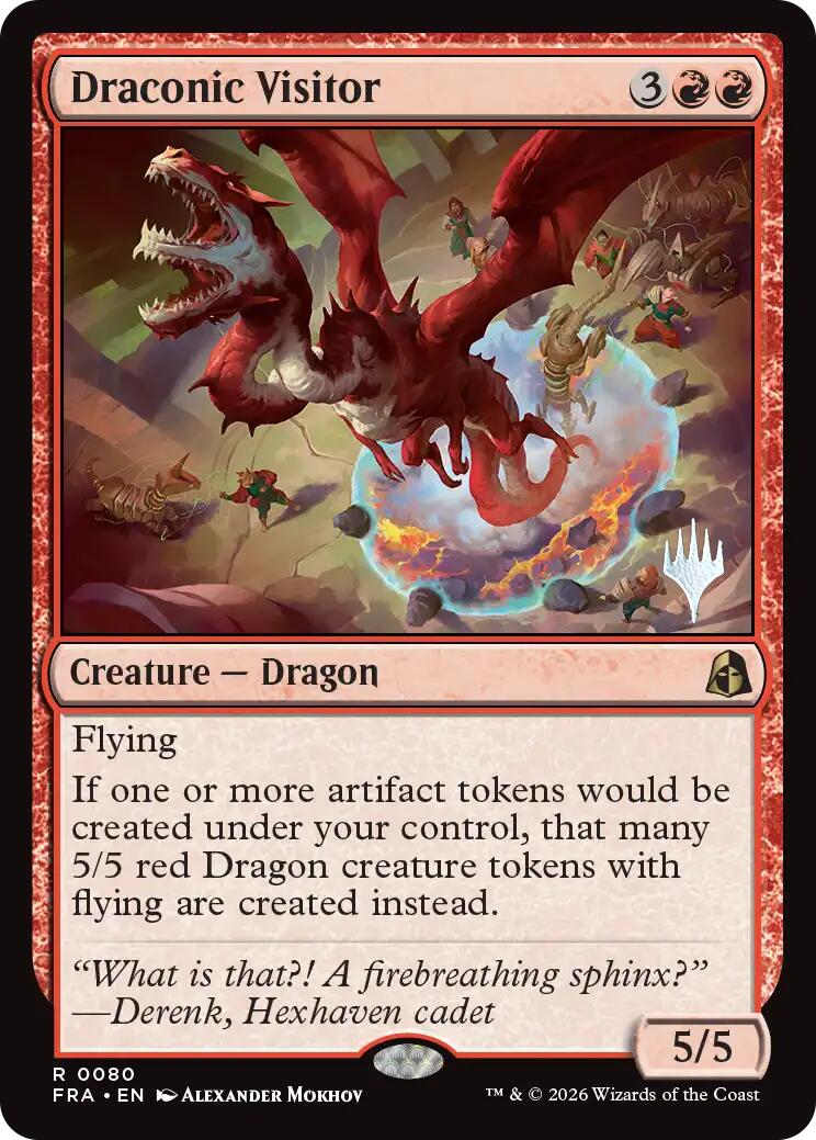 Draconic Visitor [Reality Fracture Promos] | Card Citadel
