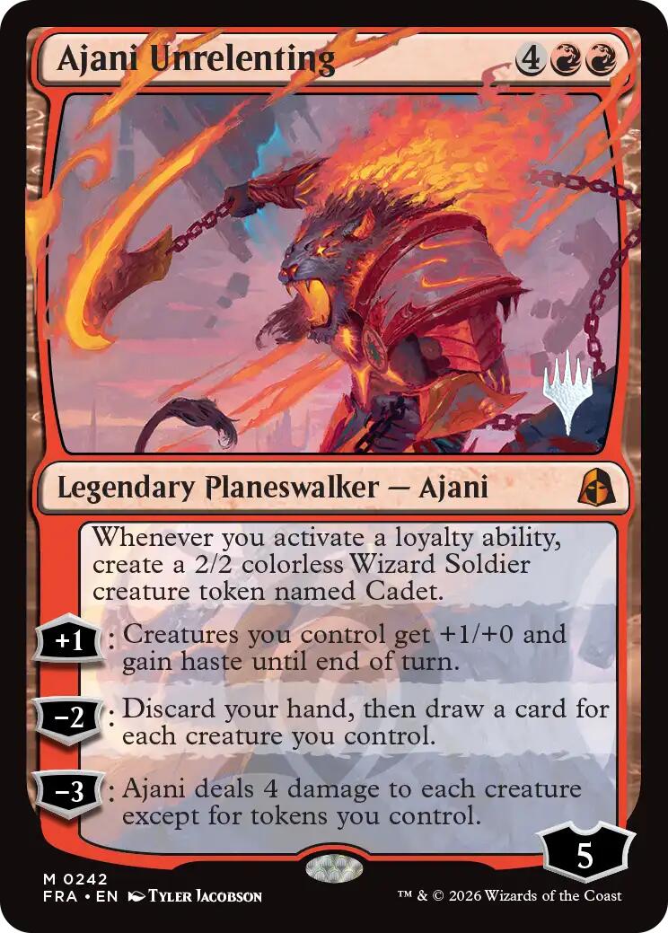 Ajani Unrelenting [Reality Fracture Promos] | Card Citadel