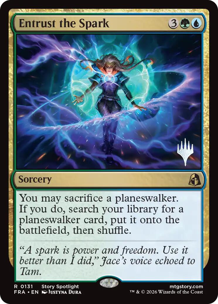 Entrust the Spark [Reality Fracture Promos] | Card Citadel
