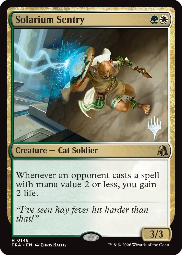 Solarium Sentry [Reality Fracture Promos] | Card Citadel