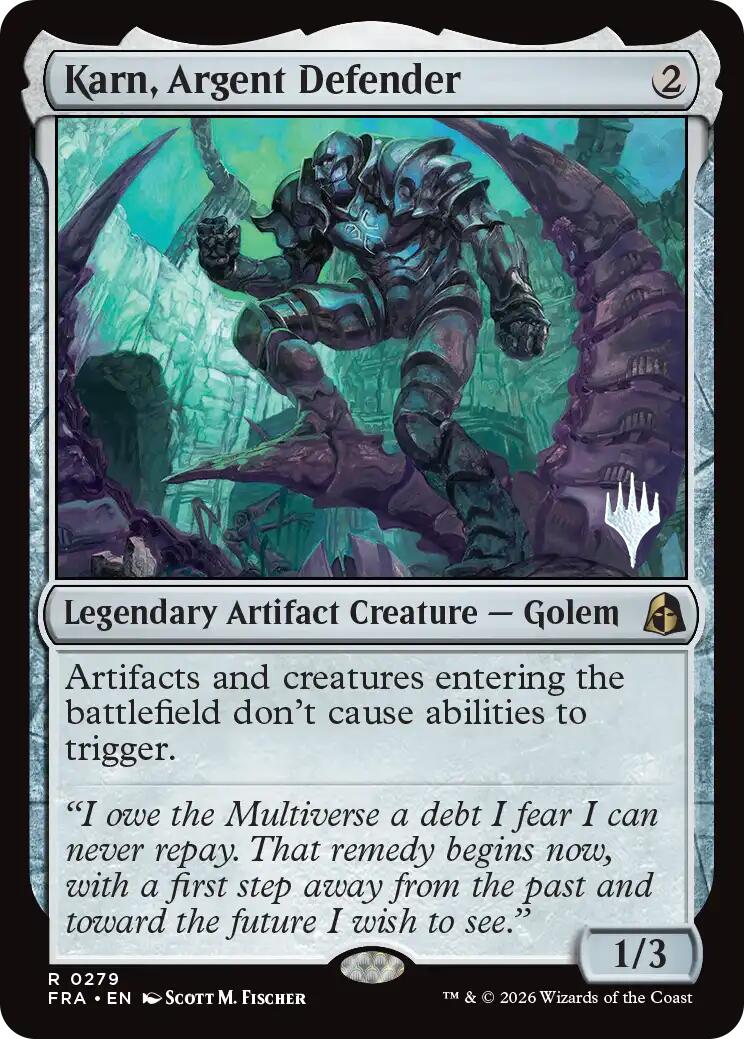 Karn, Argent Defender [Reality Fracture Promos] | Card Citadel