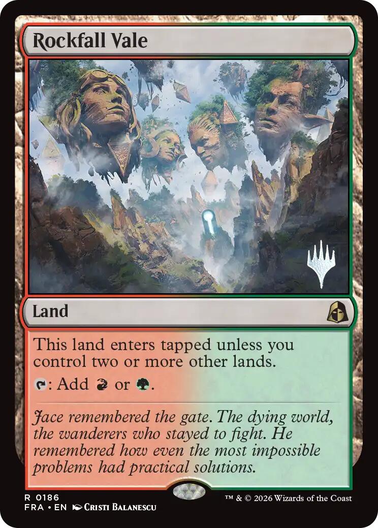 Rockfall Vale [Reality Fracture Promos] | Card Citadel