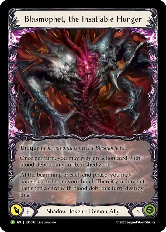 Blasmophet, the Insatiable Hunger [JDG092] (Promo)  Rainbow Foil | Card Citadel
