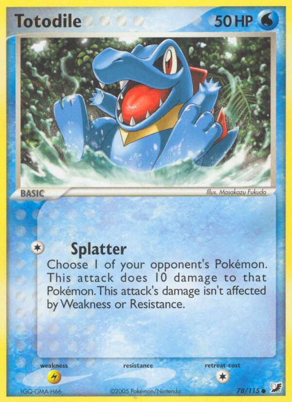 Totodile (78/115) [EX: Unseen Forces] | Card Citadel