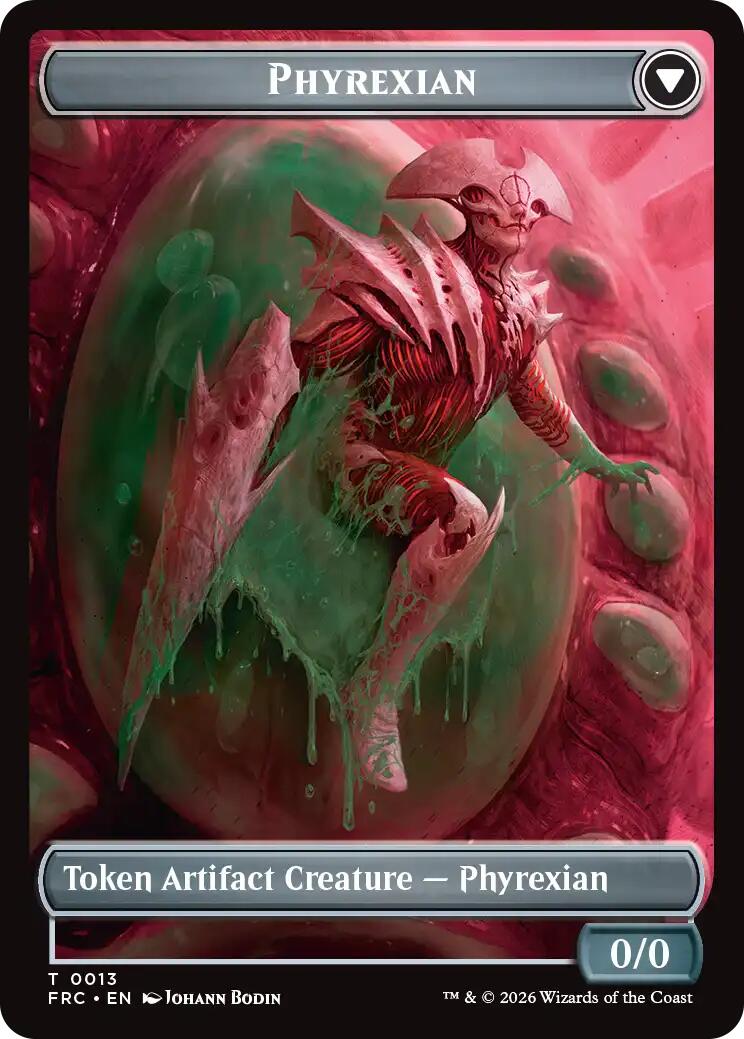 Phyrexian // Incubator Double-Sided Token [Reality Fracture Commander Tokens] | Card Citadel