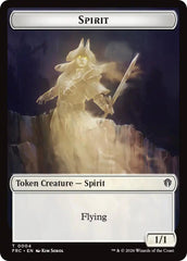 Spirit // Jace Double-Sided Token [Reality Fracture Commander Tokens] | Card Citadel