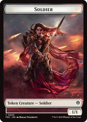 Soldier // Map Double-Sided Token [Reality Fracture Commander Tokens] | Card Citadel