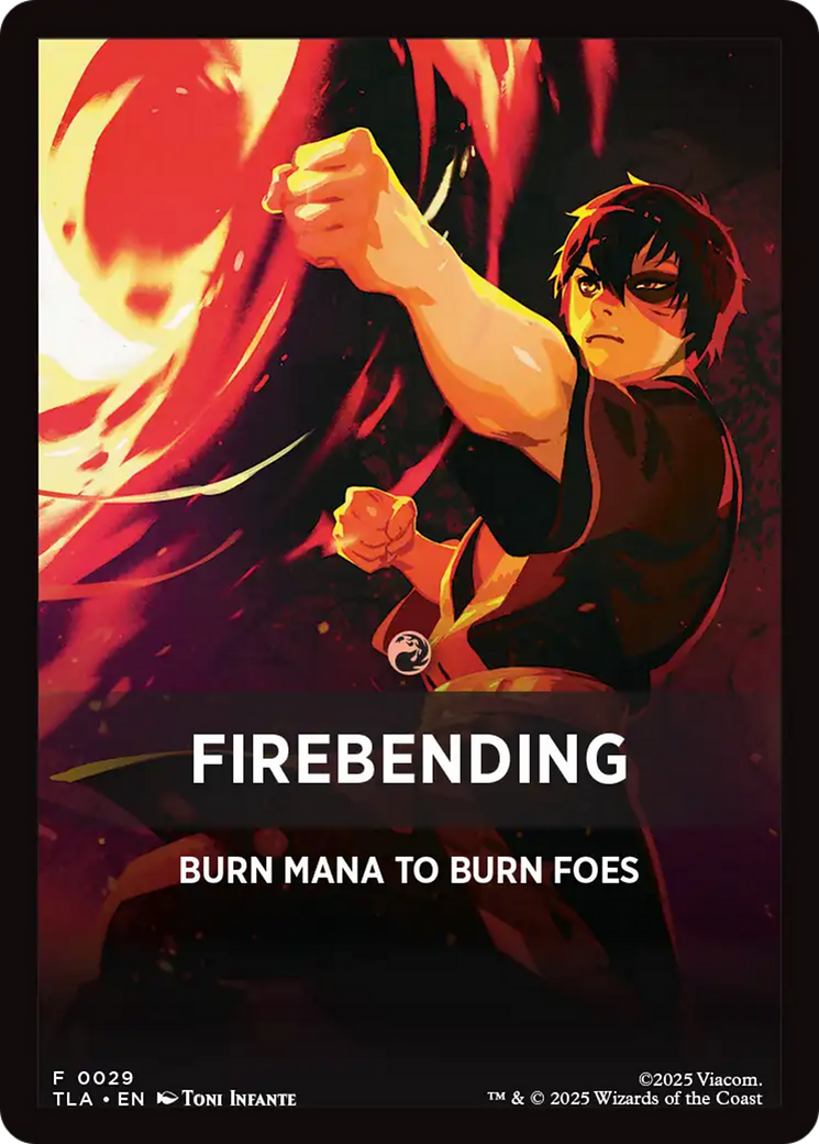 Firebending Theme Card (0029) [Avatar: The Last Airbender Tokens] | Card Citadel