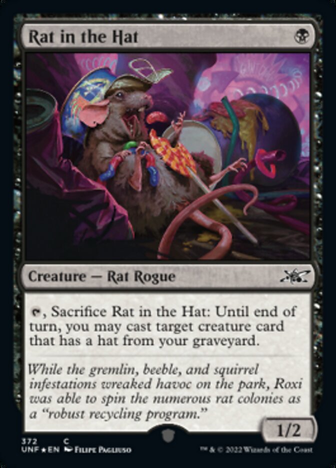 Rat in the Hat (Galaxy Foil) [Unfinity] | Card Citadel