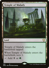 Temple of Malady [Phyrexia: All Will Be One Commander] | Card Citadel