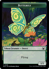 Butterfly // City's Blessing Double-Sided Token [March of the Machine Commander Tokens] | Card Citadel