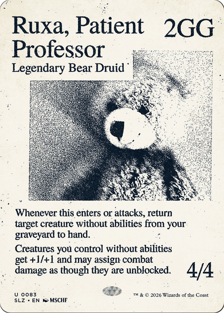Ruxa, Patient Professor (0083) [Secret Lair x MSCHF: The Zeta Set] | Card Citadel