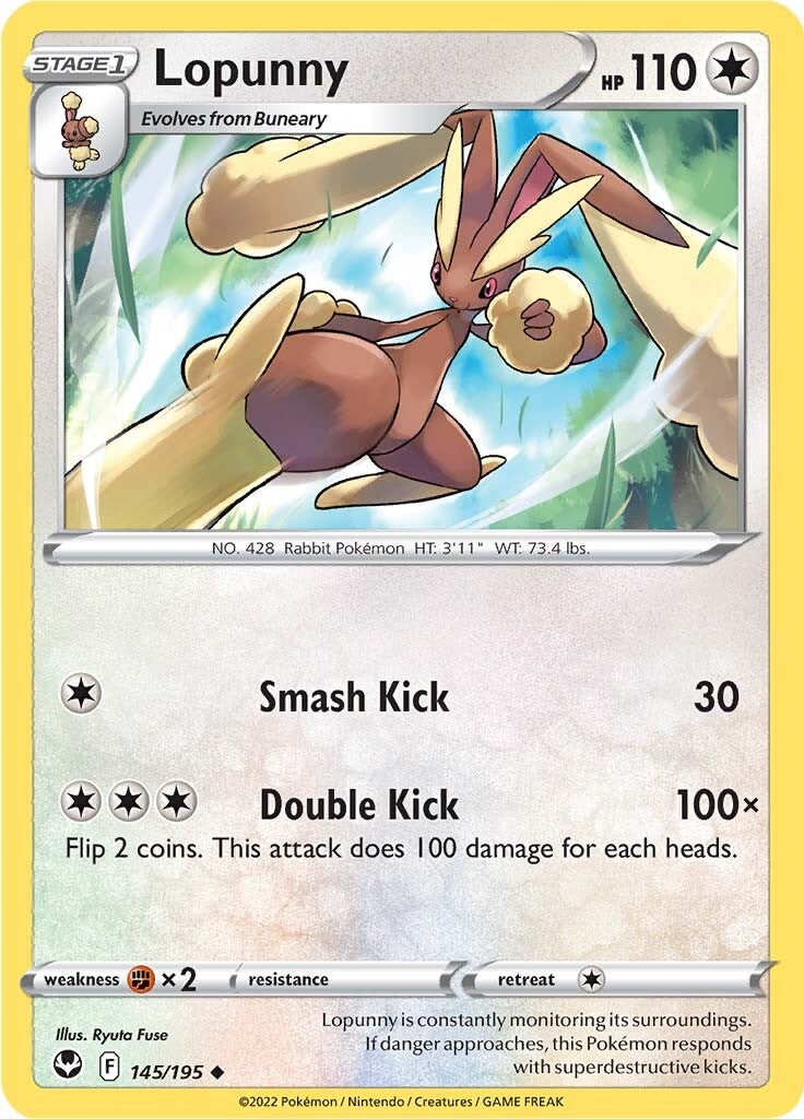 Lopunny (145/195) [Sword & Shield: Silver Tempest] | Card Citadel