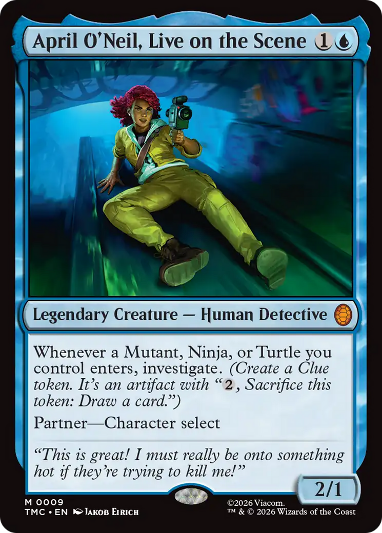 April O'Neil, Live on the Scene [Teenage Mutant Ninja Turtles Commander] | Card Citadel