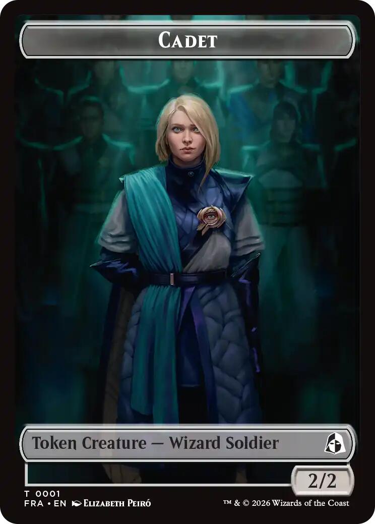 Cadet // Jace Double-Sided Token [Reality Fracture Tokens] | Card Citadel