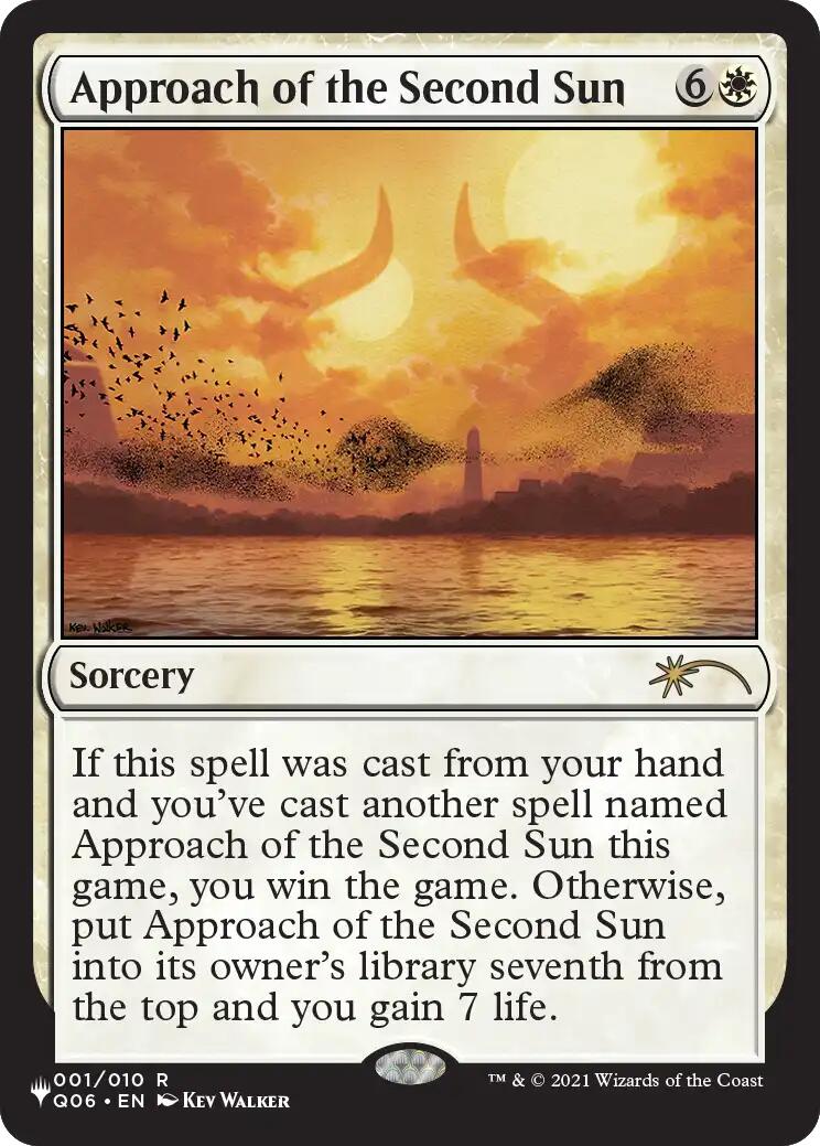 Approach of the Second Sun (Q06) [The List] | Card Citadel