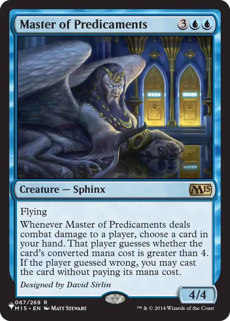 Master of Predicaments [The List] | Card Citadel