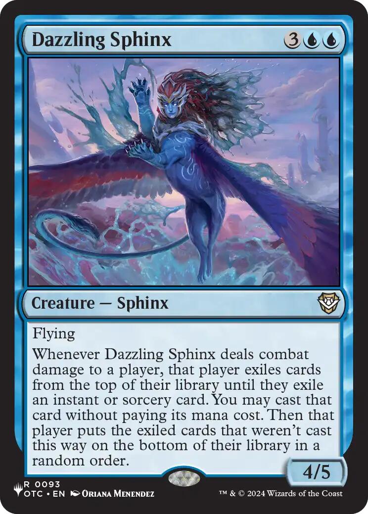 Dazzling Sphinx [The List] | Card Citadel