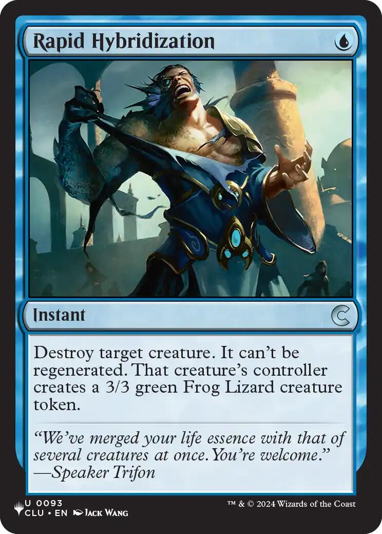 Rapid Hybridization (CLU) [The List] | Card Citadel